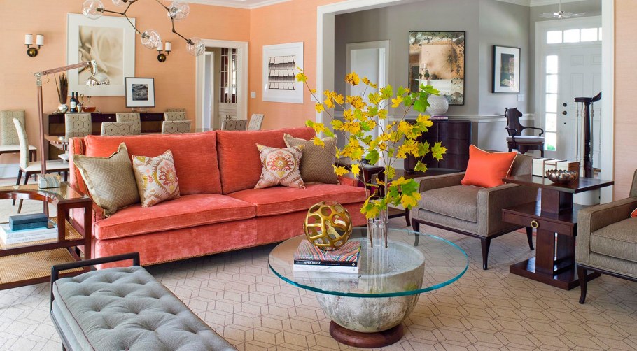 Средиземноморский интерьер персиковый