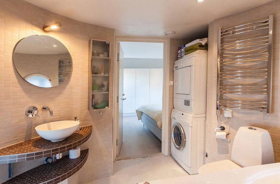 Ванная с санузлом и прачечной