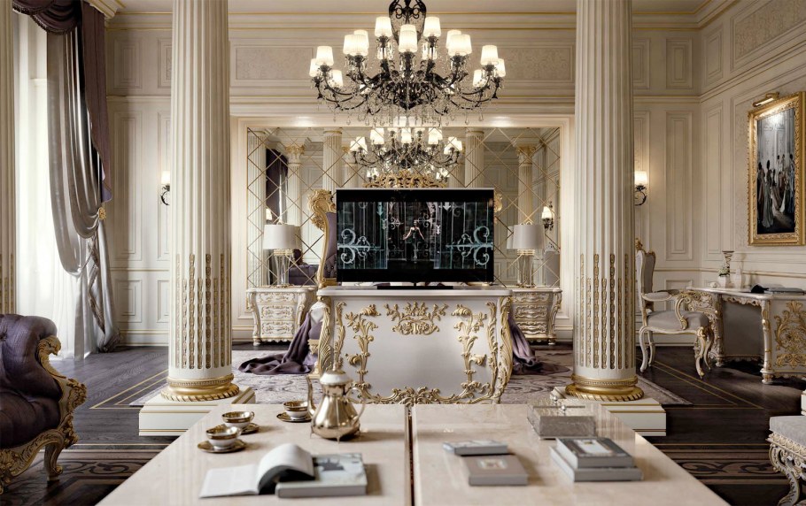 Классика сцена интерьер