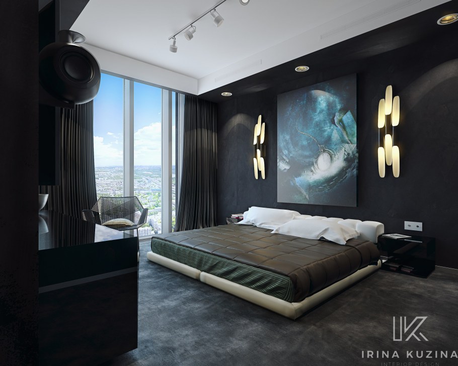 Пентхаус в Москоу Сити спальня