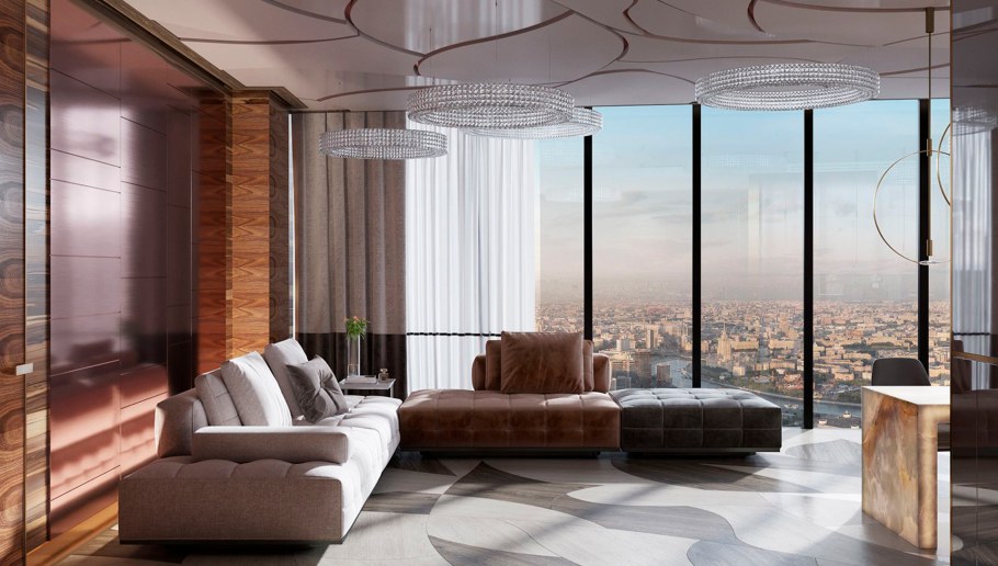 Апартаменты око Москва Сити