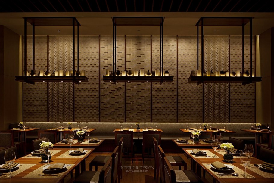 Освещение в интерьере ресторана