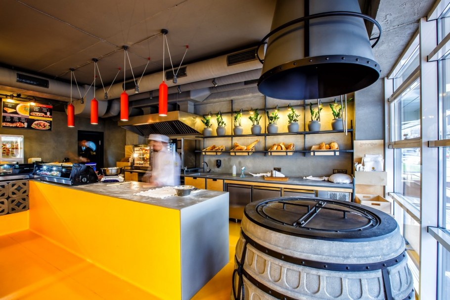 Интерьер фаст фуд кафе