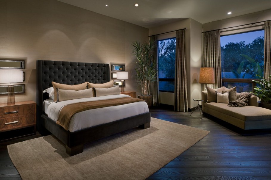 Спальня роскошная теплая