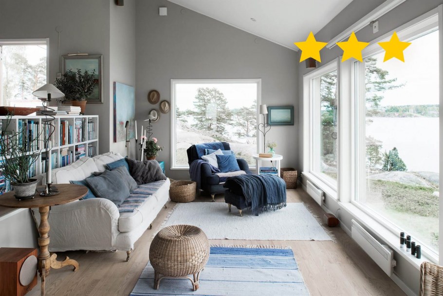 Скандинавский дом интерьер