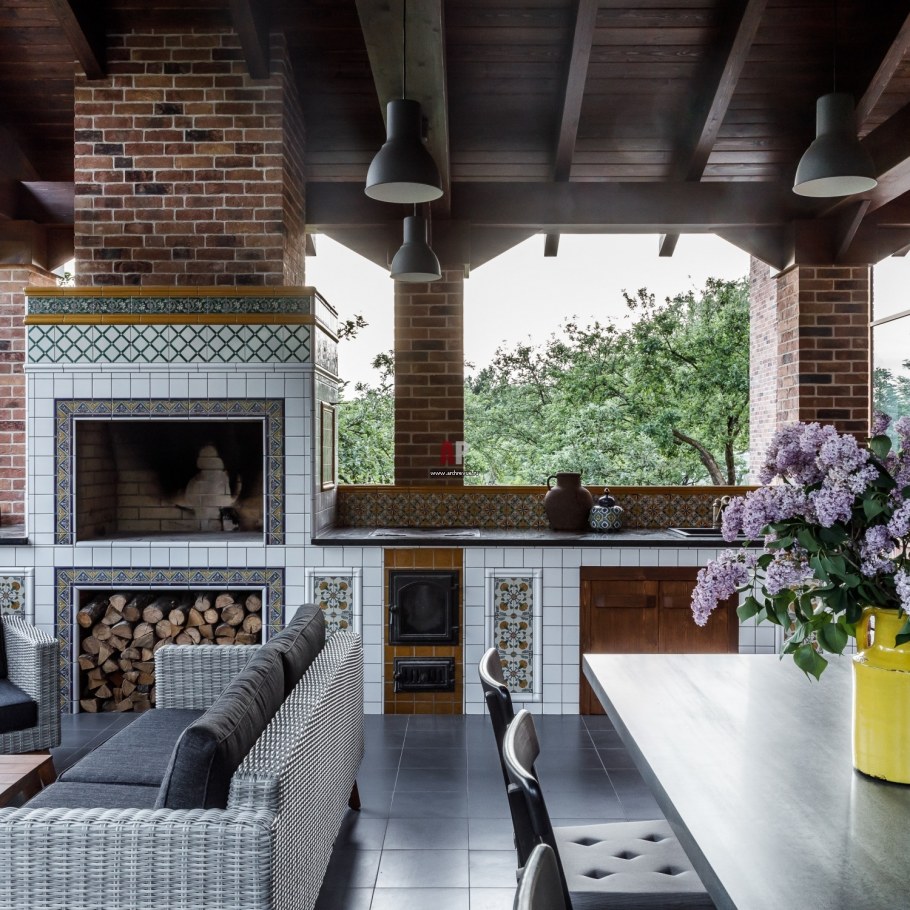 Патио в стиле Шале