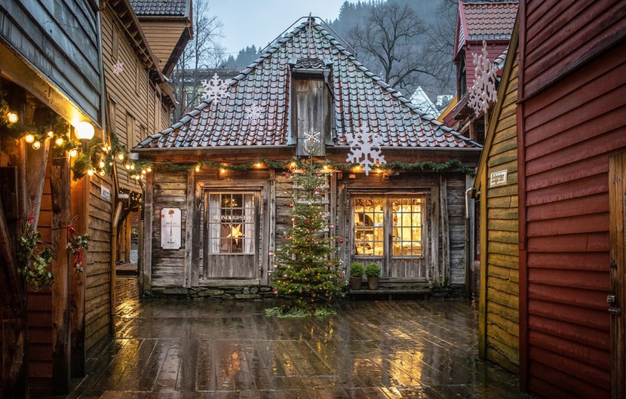 Рождественские улицы Норвегии