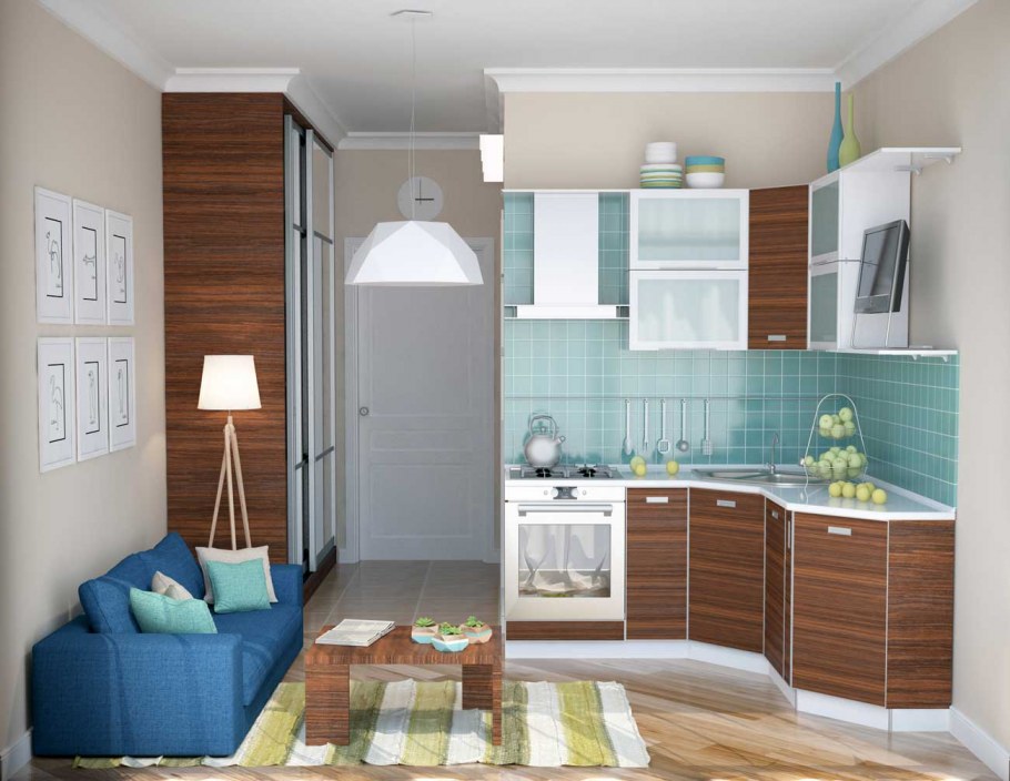 Студия 15 метров интерьер