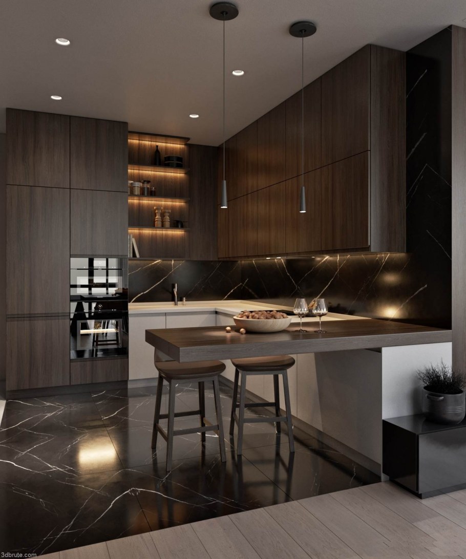 Современный интерьер кухни