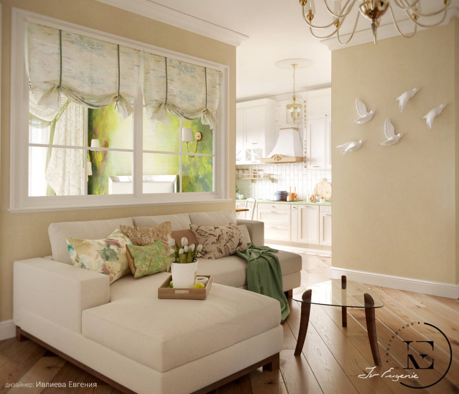 Цвет стен в гостиной