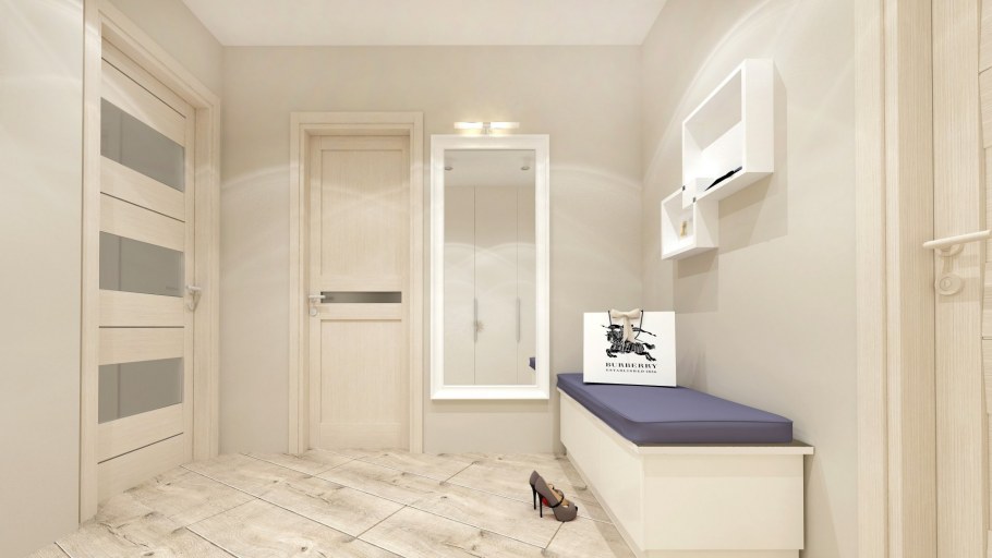 Светлые двери в интерьере