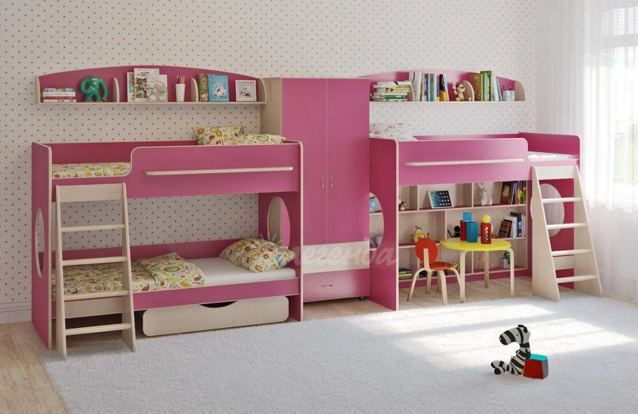 Кровать трехъярусная Легенда