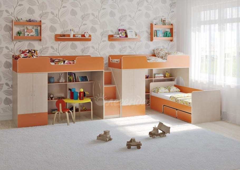 Современная комната для двух девочек