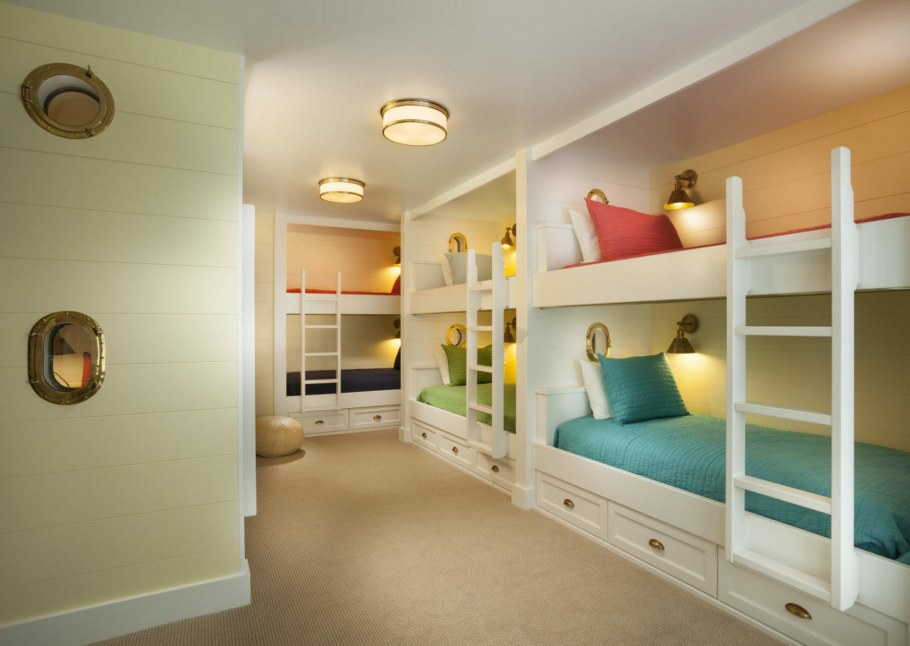 Интерьер детской комнаты для 3 детей