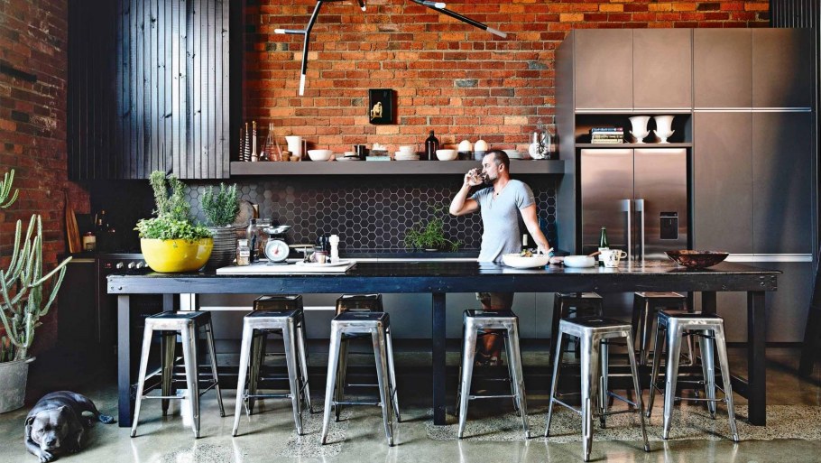 Брутальные кухни в мужском стиле