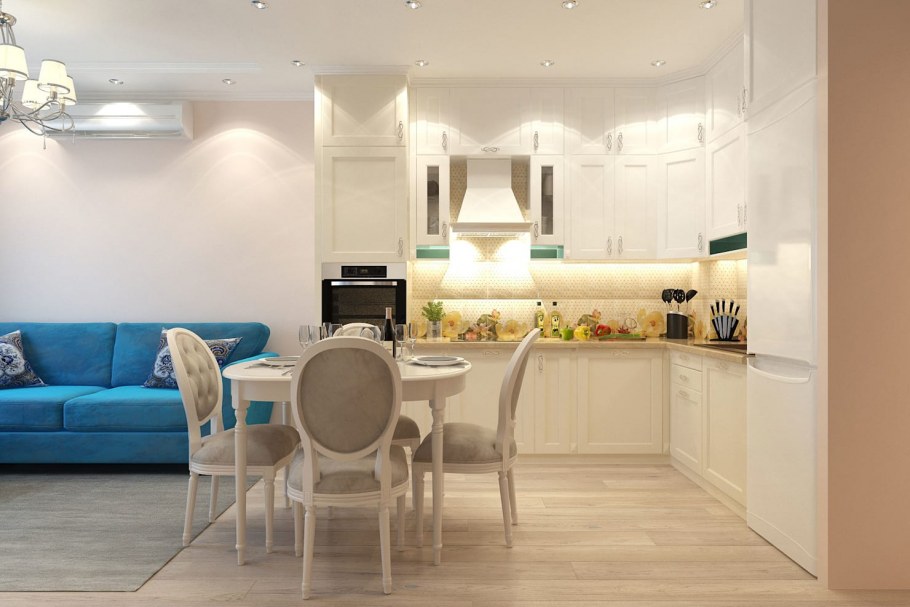 Кухня гостинная 20кв пик