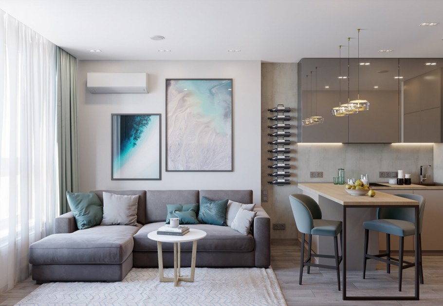 Дизайнерские проекты квартир студий