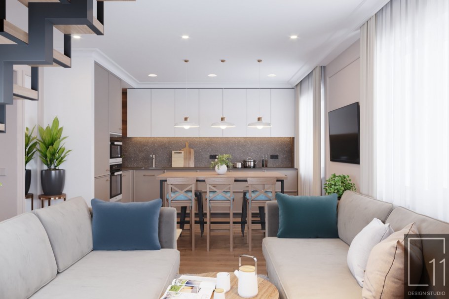 Кухня-гостиная 20 кв.м