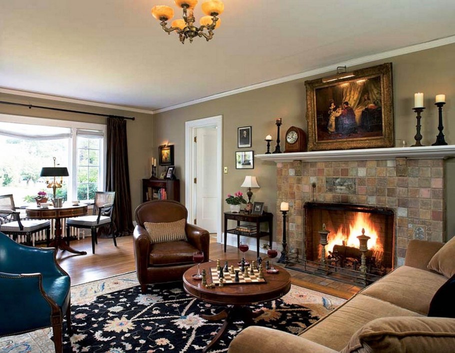 Американский колониальный стиль в интерьере