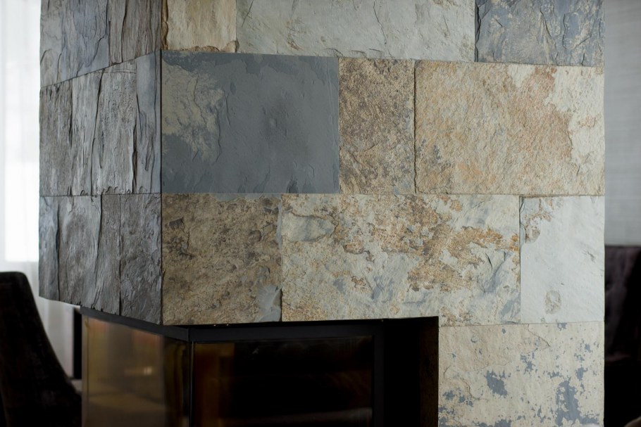 Сланец греческий в интерьере