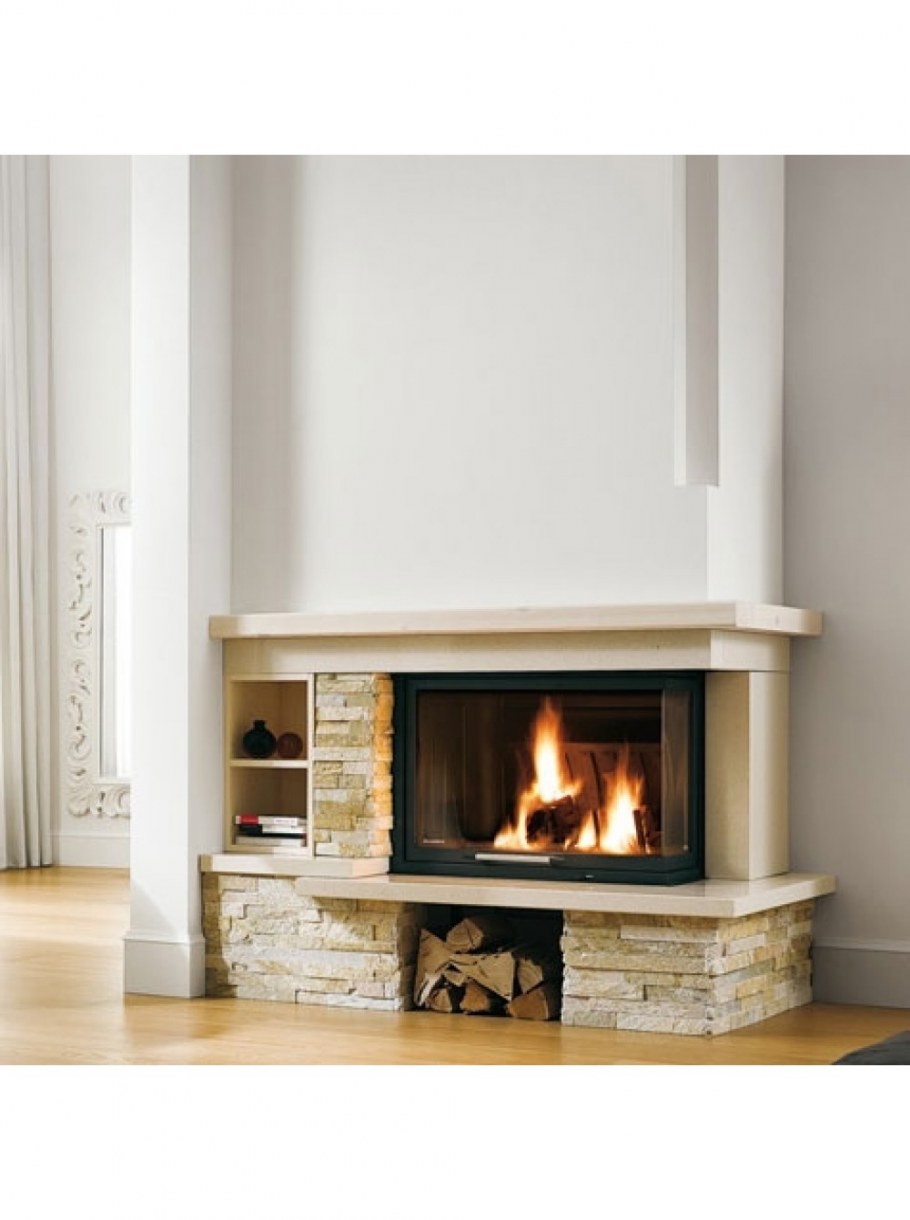 Камин в скандинавском стиле