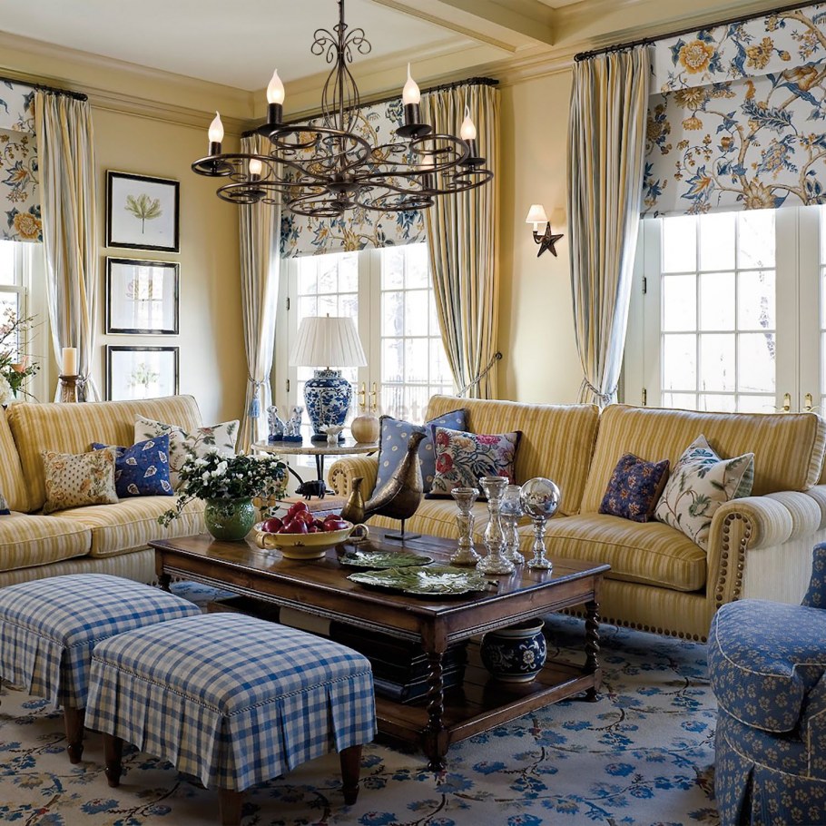 Шторы в английском стиле