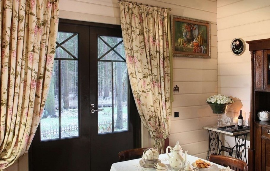 Шторы в стиле Прованс для дачи