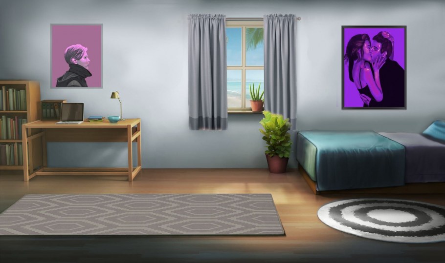 Комната с окном аниме