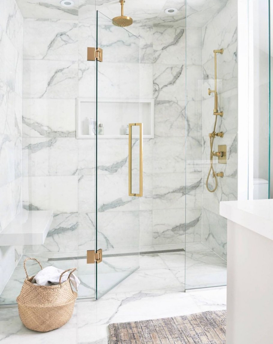 Плитка мраморная в душевую