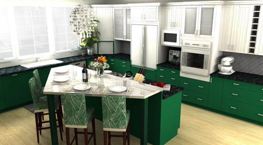 Кухня изумруд