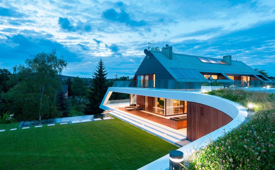 Необычные крыши домов