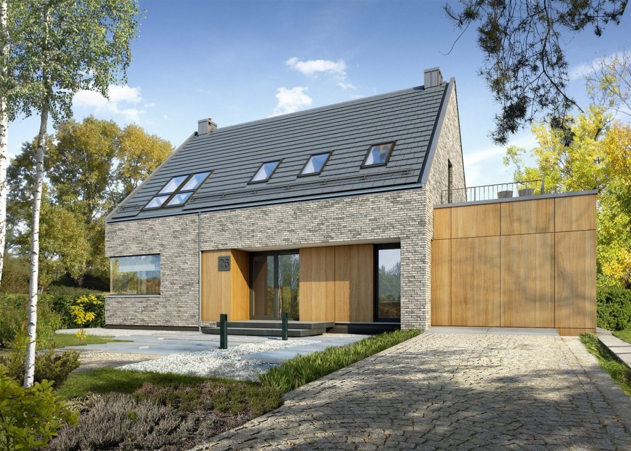 Каркасный дом с гаражом