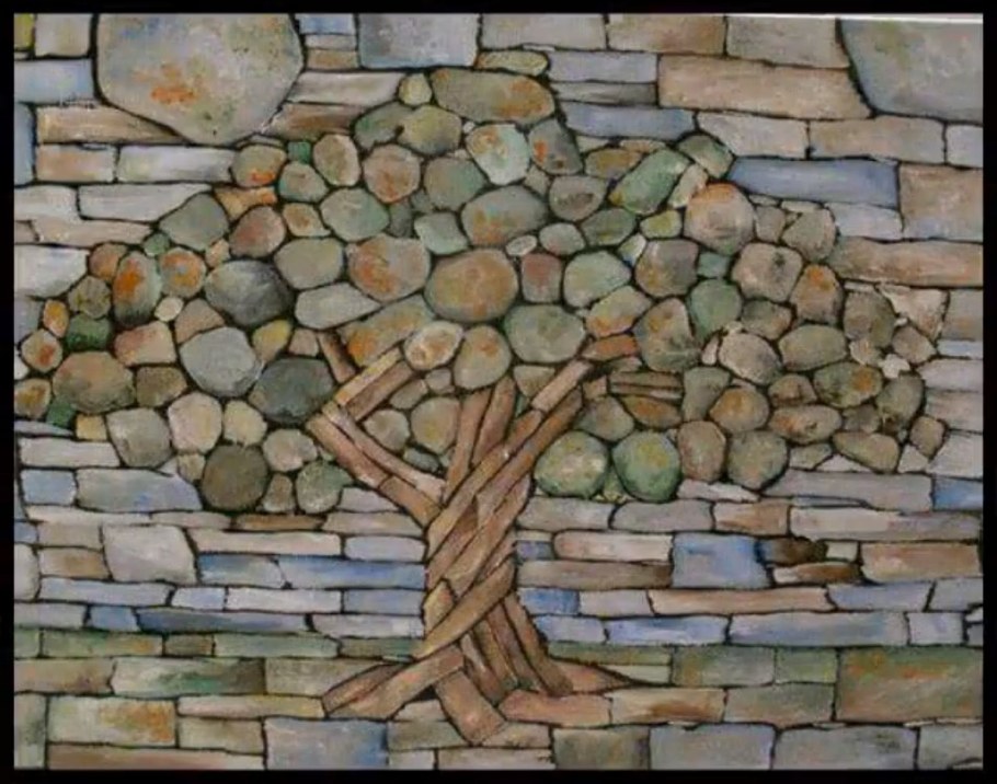 Интерьер плитняк мозаика