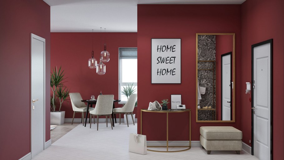 Дизайн с коралловым цветом