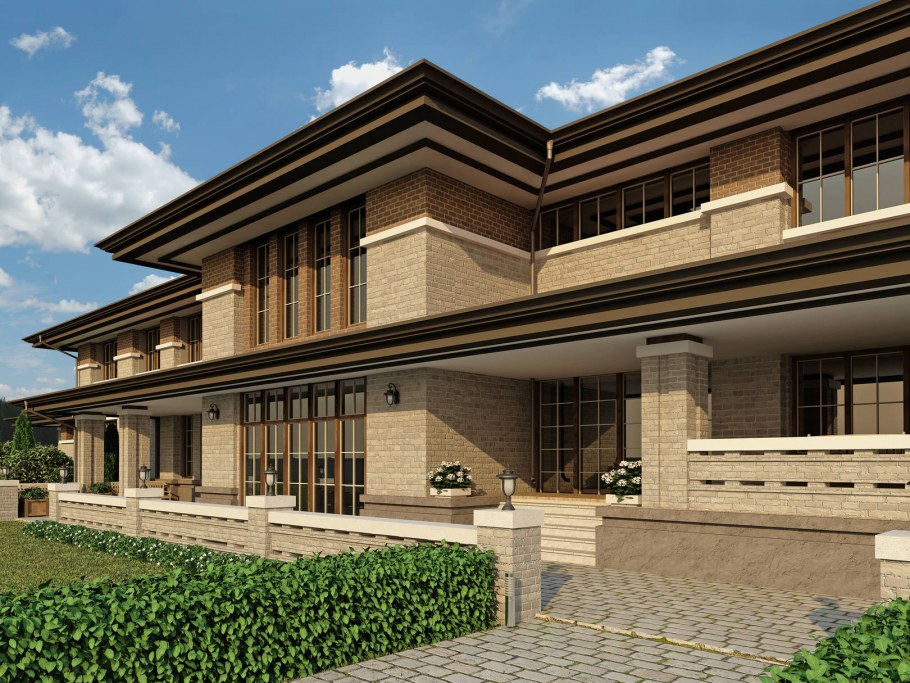 Дом в стиле Райта Архитектор Михаил Баранов