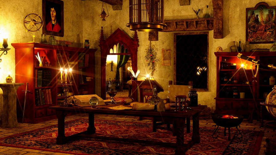 Комната в стиле магии