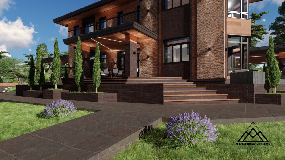 Дом в стиле Райта archmasters