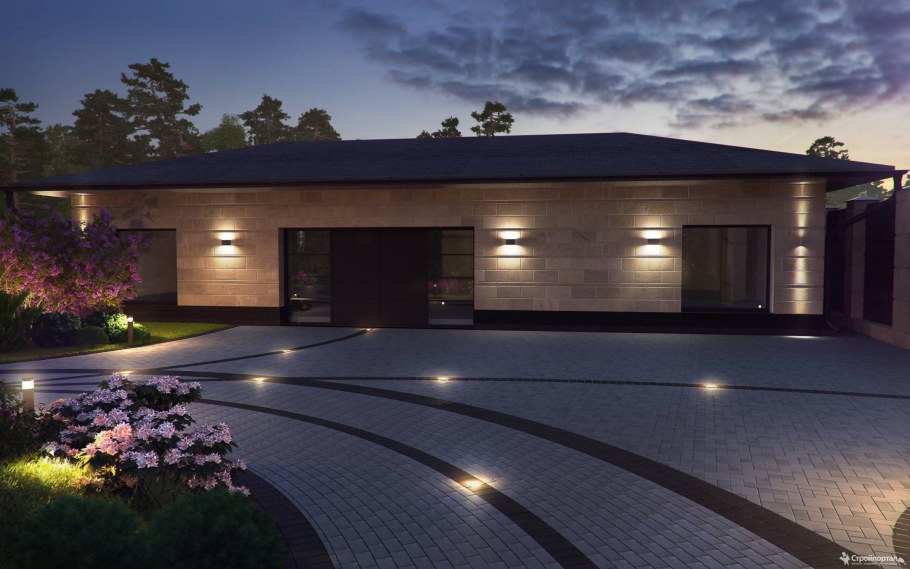 Подсветка территории в частном доме