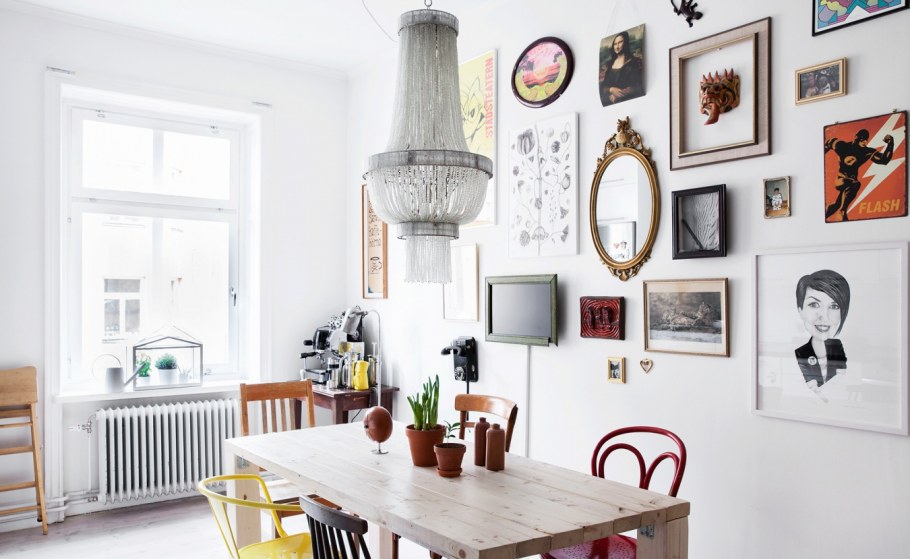 Постеры в интерьере кухни