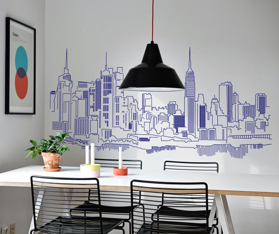 Графическая роспись стен