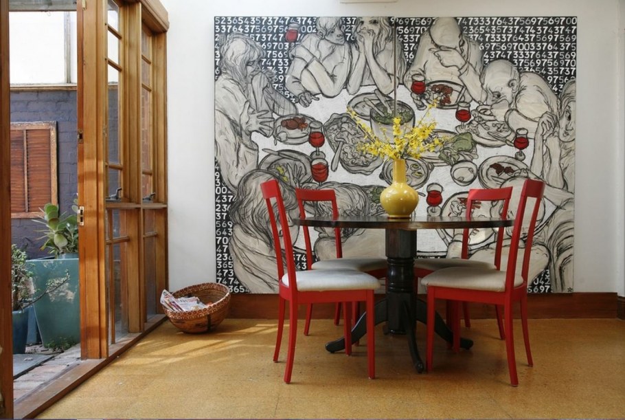 Живопись на стенах в интерьере