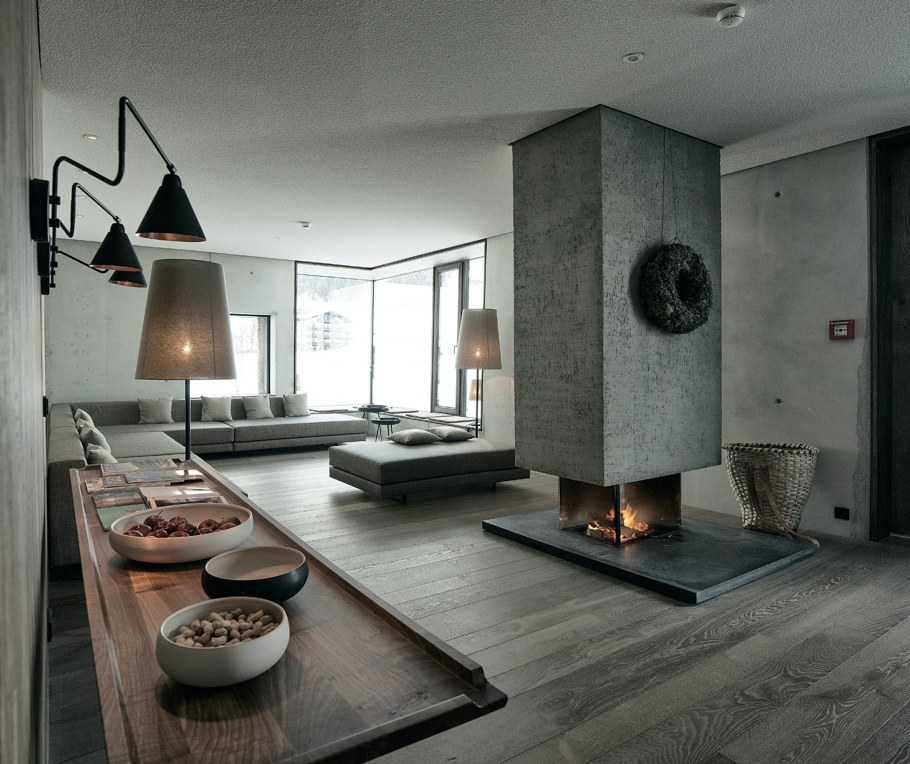 Архитектурный цемент в интерьере