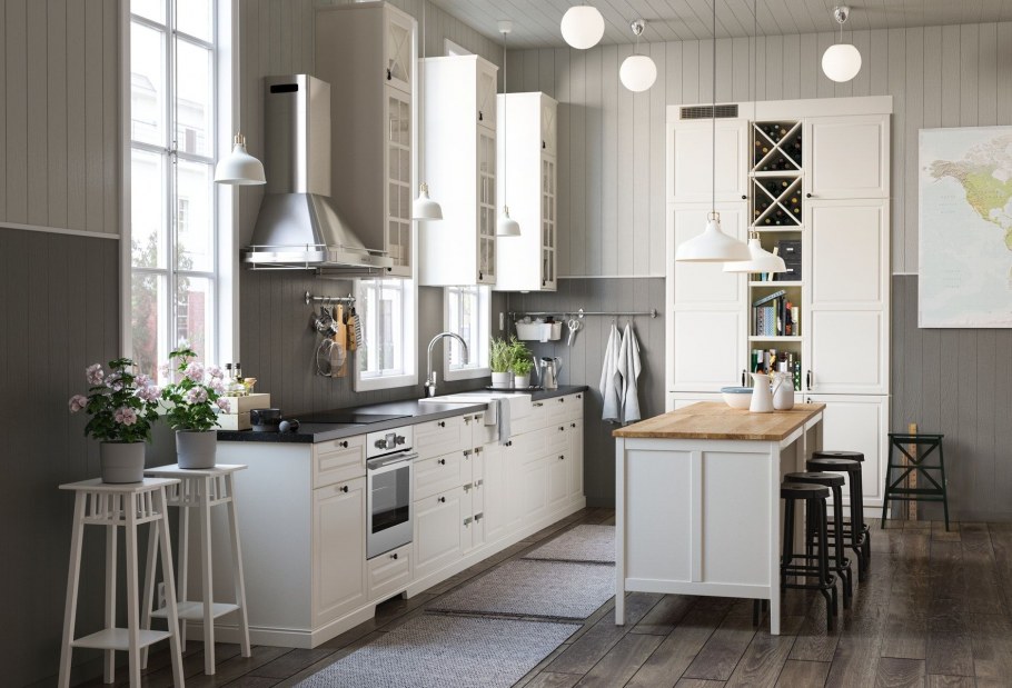 Кухня икеа КНОКСХУЛЬТ С посудомоечной