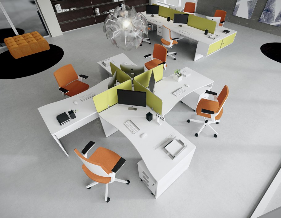 Планировка офиса open Space