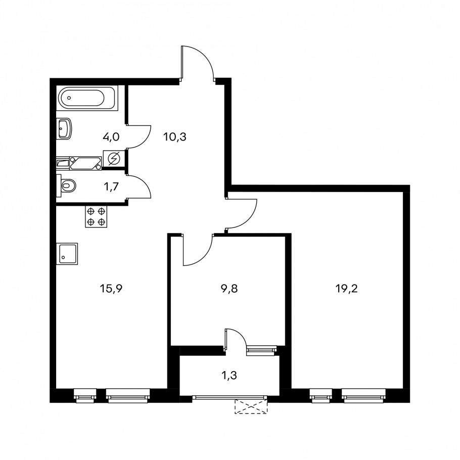 Снять квартиру БУНСКИЙ Луга Александры Монаховой 103