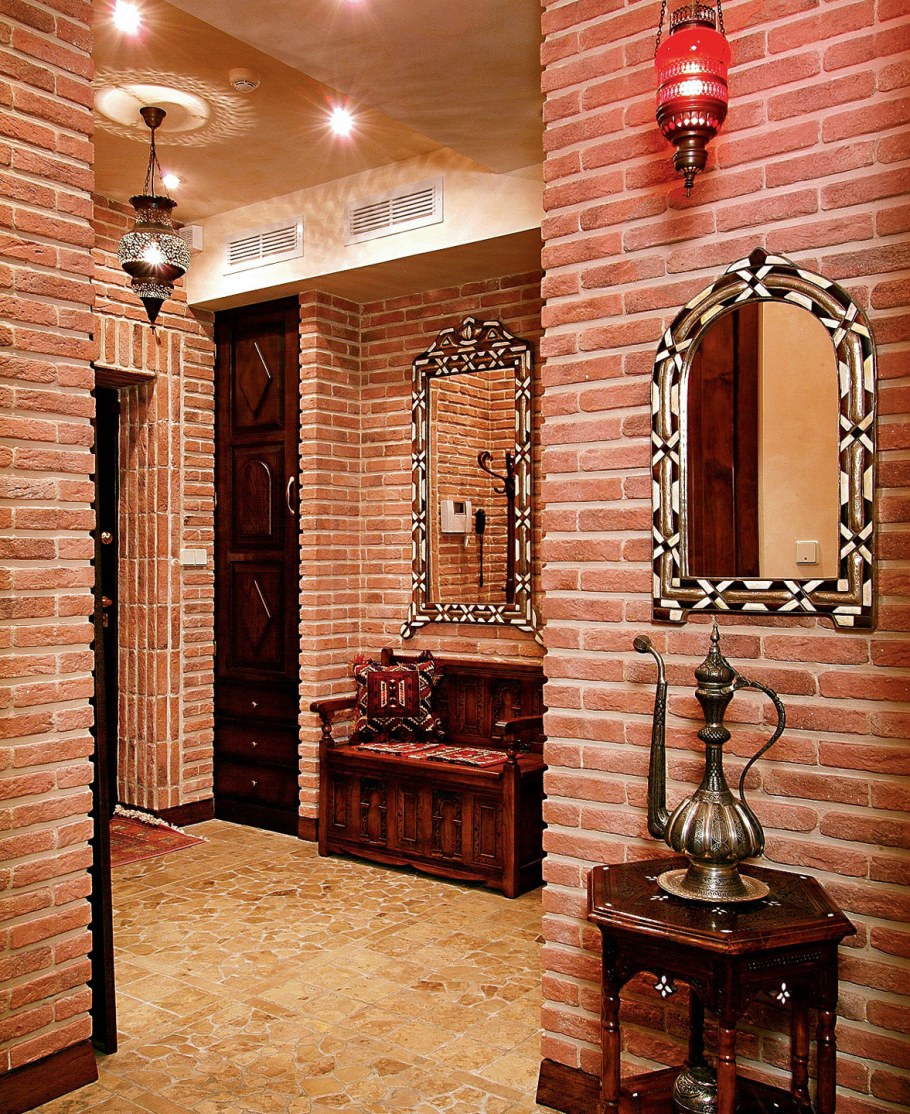 Декоративный кирпич в интерьере