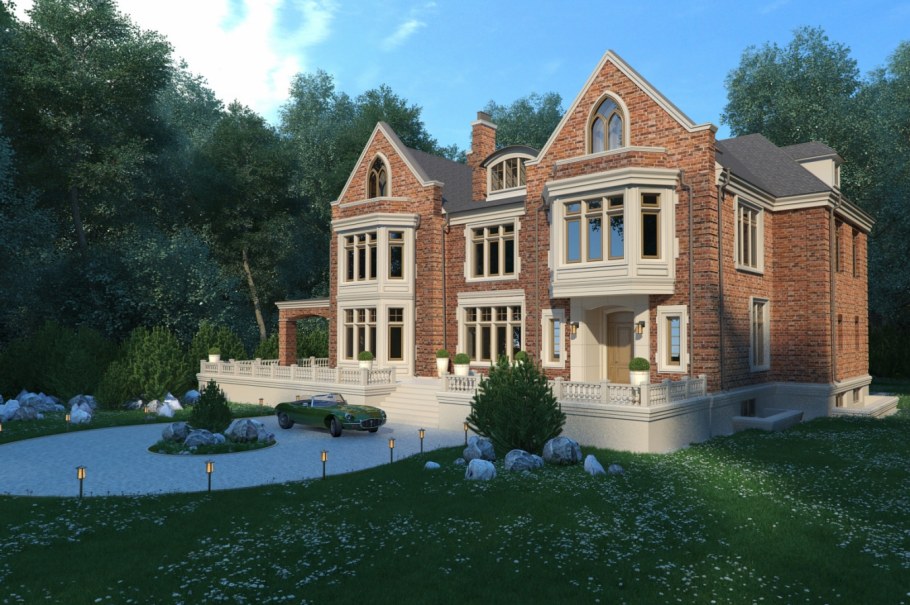 Классический кирпичный дом