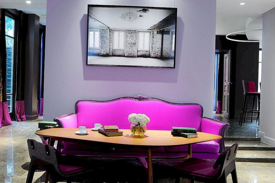 Сочетание цвета фуксии в интерьере