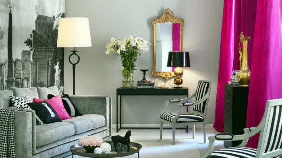 Фуксия в интерьере