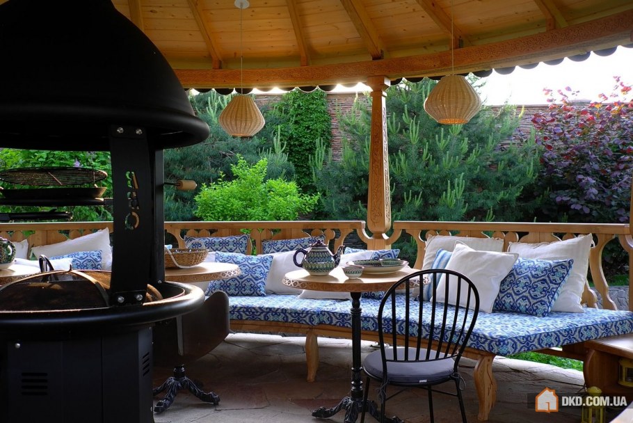 Дачная беседка в Восточном стиле